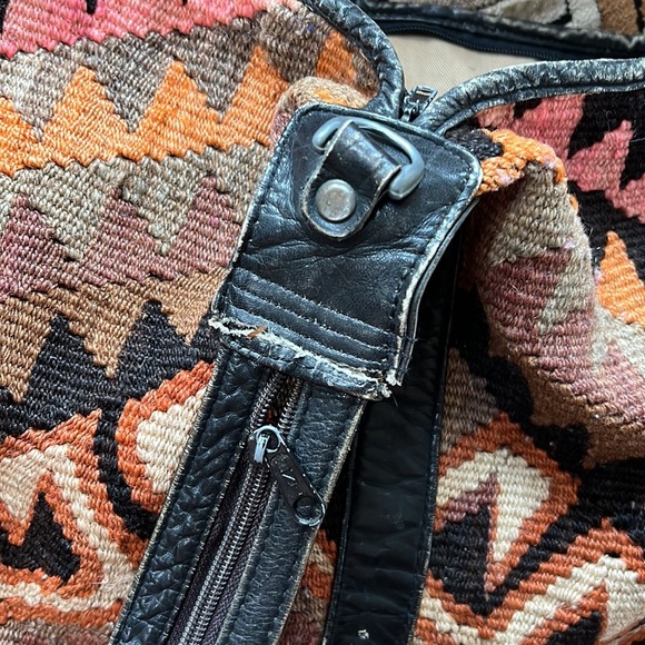 Vintage bucket shoulder/backpack bag - Picture 6 of 9